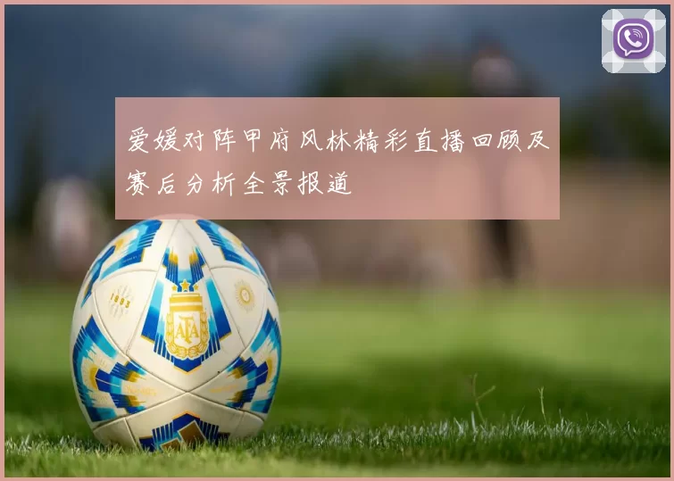 爱媛对阵甲府风林精彩直播回顾及赛后分析全景报道