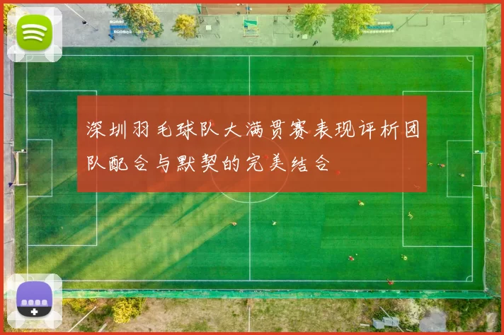 深圳羽毛球队大满贯赛表现评析团队配合与默契的完美结合